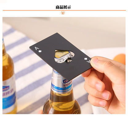 Stainless Steel Poker Bottle Opener