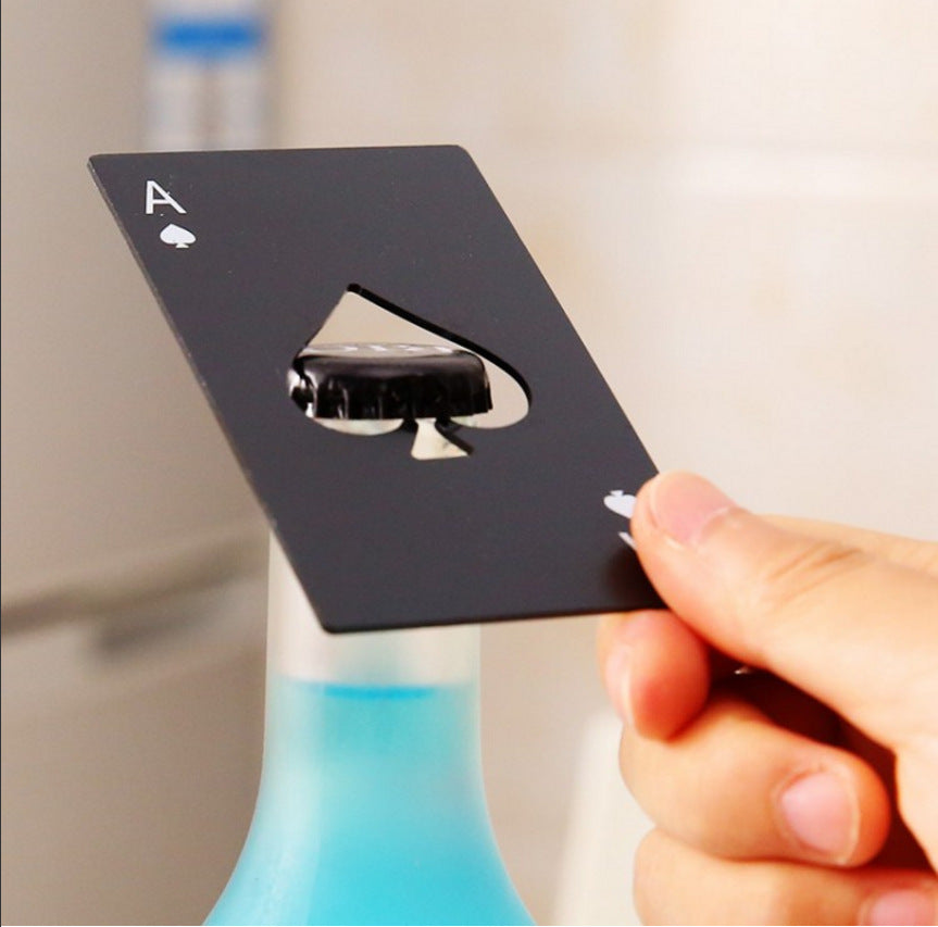 Stainless Steel Poker Bottle Opener