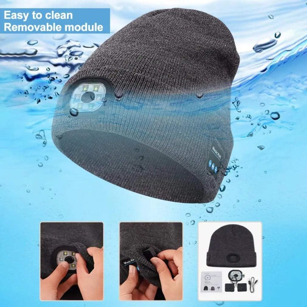 Bluetooth Beanie with Light