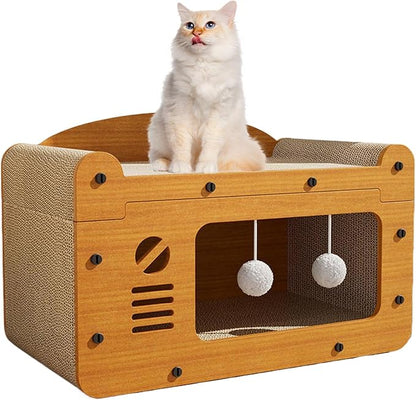 2-in-1 Cat Scratcher House