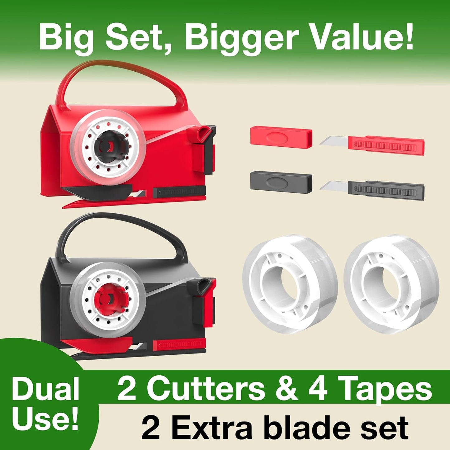 Wrapping Paper Cutter and Tape Dispenser