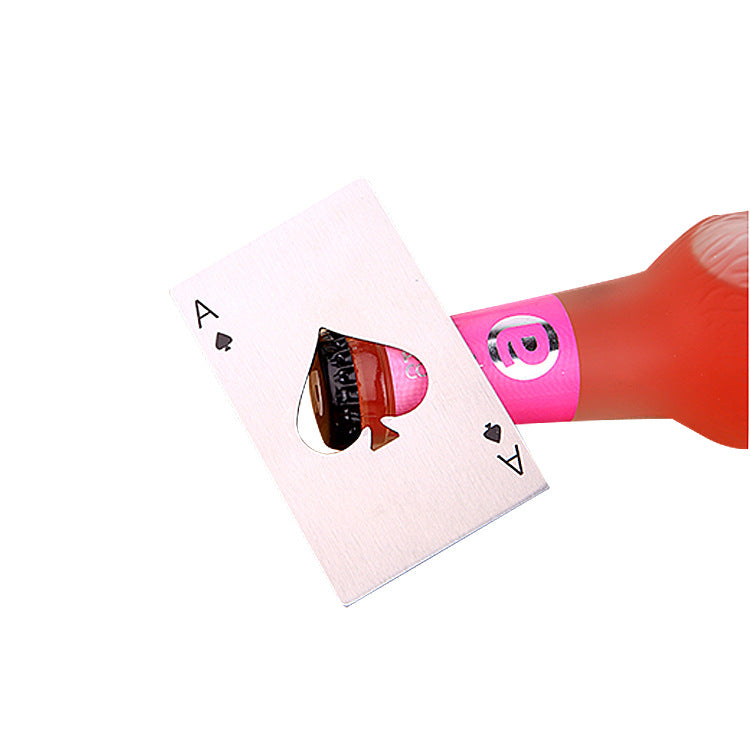 Stainless Steel Poker Bottle Opener